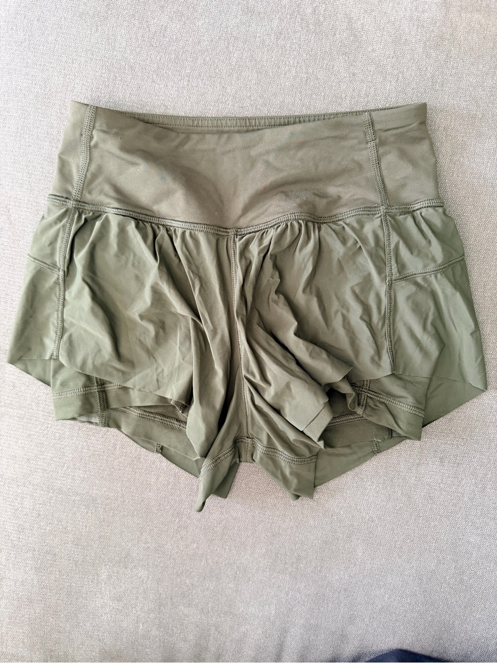 Women’s Lululemon Olive Green Athletic Shorts
